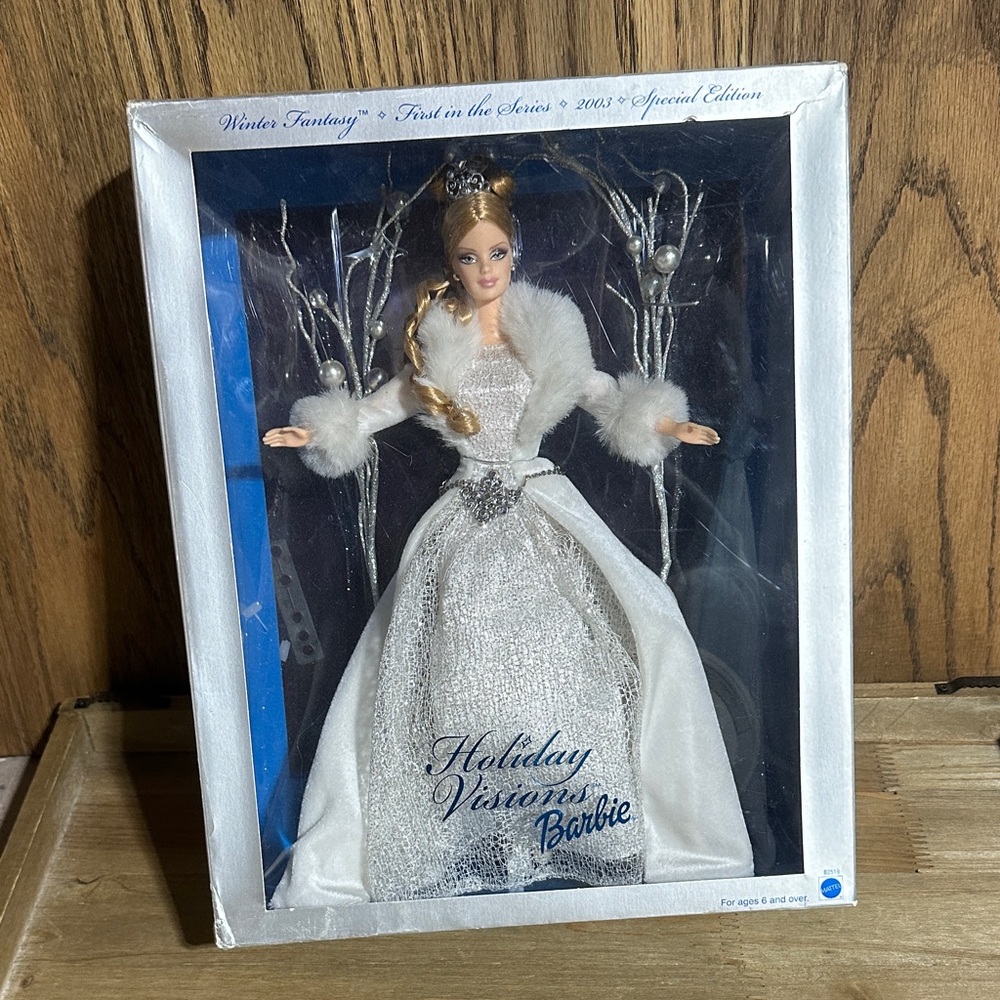 Barbie Holiday Visions Doll - White and Silver Elegance 2003